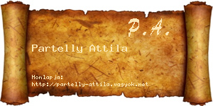 Partelly Attila névjegykártya